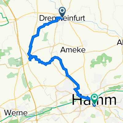Münsterstraße 1, Drensteinfurt nach Taubenstraße 19, Hamm