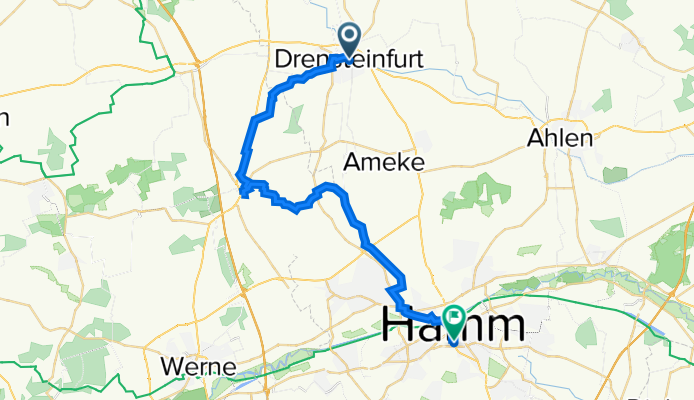 Münsterstraße 1, Drensteinfurt nach Taubenstraße 19, Hamm