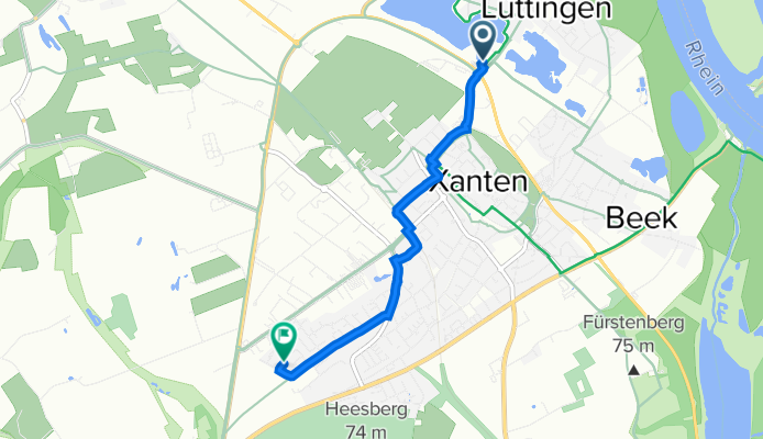 Salmstraße 32, Xanten nach Am Fuchsbau 1, Xanten