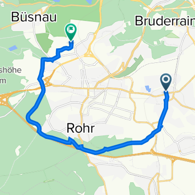 Filderbahnstraße 43A, Stuttgart nach Allmandring 3, Stuttgart