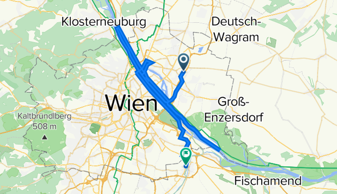 Gewerbeparkstraße 2, Wien nach Brauhausstraße 16/1/3, Schwechat