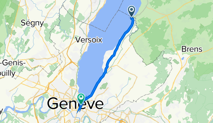 Rue du Nord 44, Hermance to Terrassière, Genf