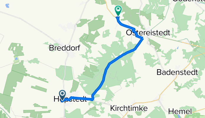 Hinter den Höfen 2A, Hepstedt nach Wiesenweg 4, Rhade