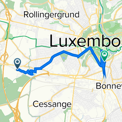 Luxembourg, Luxembourg to Avenue de la Gare 3, Luxembourg
