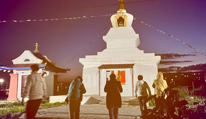 Foto 1 der Bikemap-Route "Ипподромная улица, 48, Элиста до проспект О. Бендера, 7/1, Элиста"