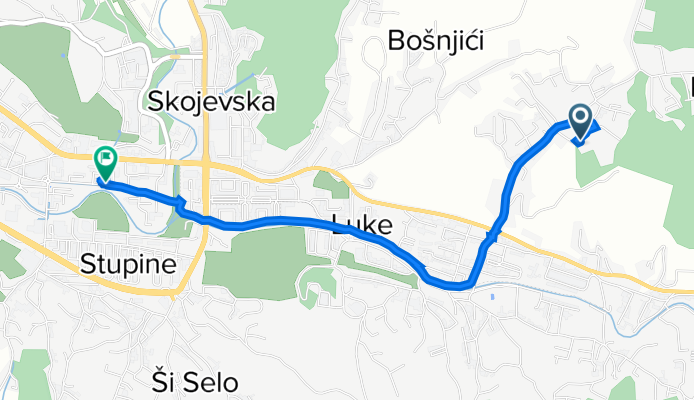 Bosna i Hercegovina, Tuzla to Aleja Alije Izetbegovića, Tuzla