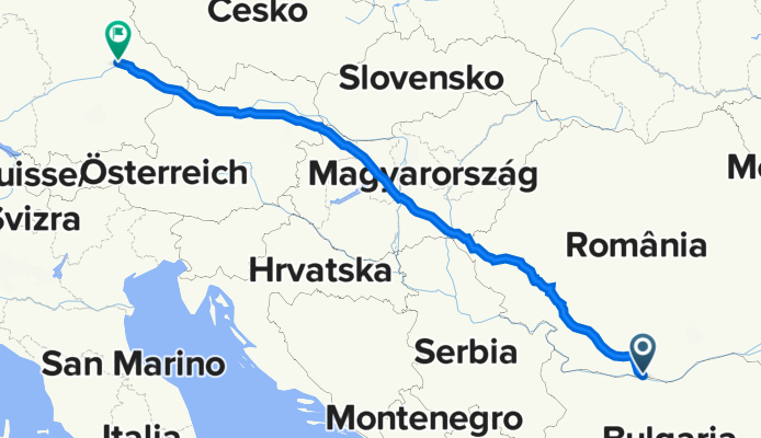 Strada Sirbilor, Turnu-Magurele to Thundorferstraße 9–12, Regensburg