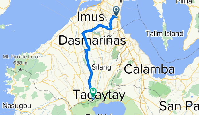 Alabang to Tagaytay via Amadeo