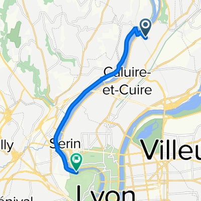 6 Montée du Vernay, Caluire-et-Cuire to 35 Quai Pierre Scize, Lyon