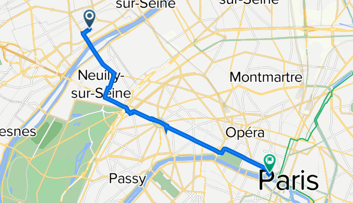 45 Rue Armand Silvestre, Courbevoie à 5 Rue du Pont Neuf, Paris