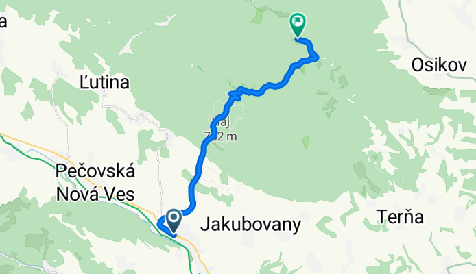 Sabinov - Lysá - sedlo Čergov - Čergov