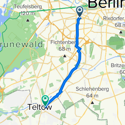 Augsburger Straße 18, Berlin to Lichterfelder Allee 31A, Teltow