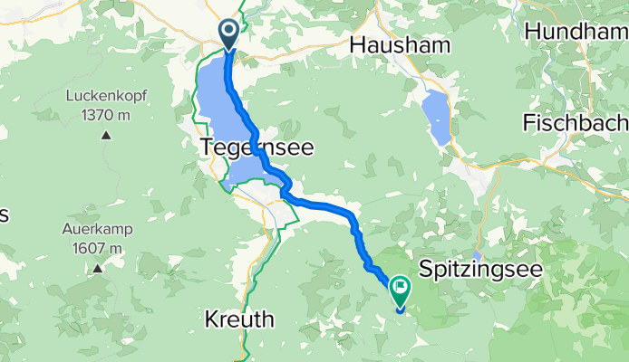 Max-Obermayer-Straße 5, Gmund am Tegernsee nach Straße ohne Straßennamen, Rottach-Egern