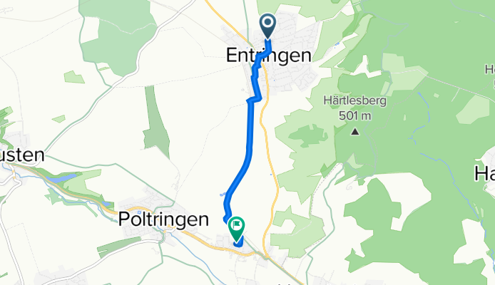 Brühlstraße 20, Ammerbuch nach Schwalbenstraße 4, Ammerbuch