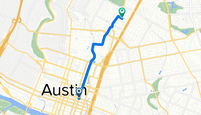 701 Trinity St, Austin to 921 Luther Ln, Austin