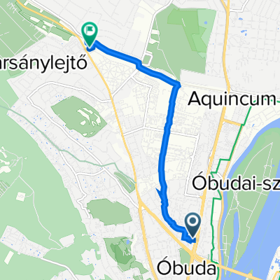 Kerék utca 2, Budapest to Bécsi út 375, Budapest