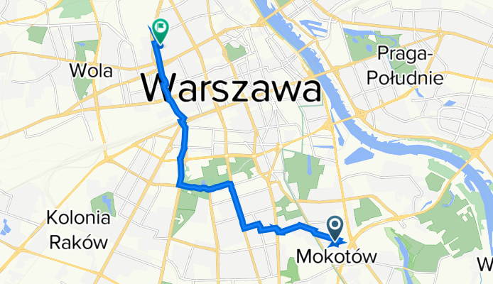 Bobrowiecka 3A, Warszawa do Józefa Bellottiego 3B, Warszawa
