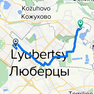улица Кирова, 12 к1, Люберцы до улица Вертолётчиков, 4 с10, Москва