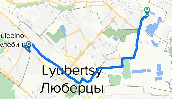 улица Кирова, 12 к1, Люберцы до улица Вертолётчиков, 4 с10, Москва