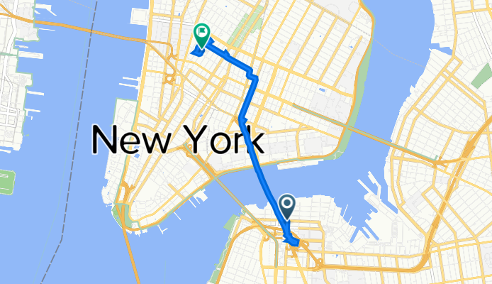 100 Jay St, New York to 416 W Broadway, New York