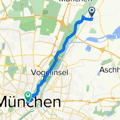 Dr-Schmitt-Straße 6, Ismaning nach Marienplatz 7–13, München
