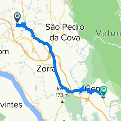 Rua António Coelho da Silva 231, Gondomar a Rua Campo Redondo 399, Foz do Sousa