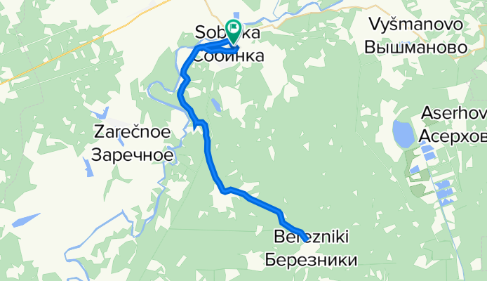 улица Гагарина, 3, Собинка до улица Димитрова, 11, Собинка