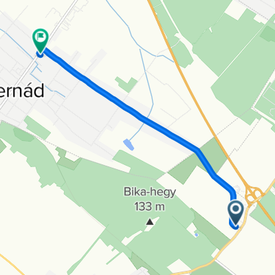 Örkény to Köztársaság út 72b., Hernád