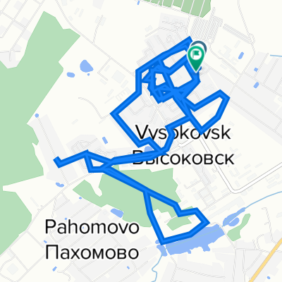 От Текстильная улица 22, Высоковск до Текстильная улица 20, Высоковск