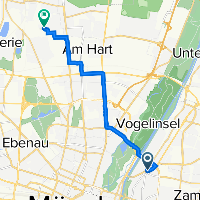 Bülowstraße 3, München nach Rainfarnstraße 9, München