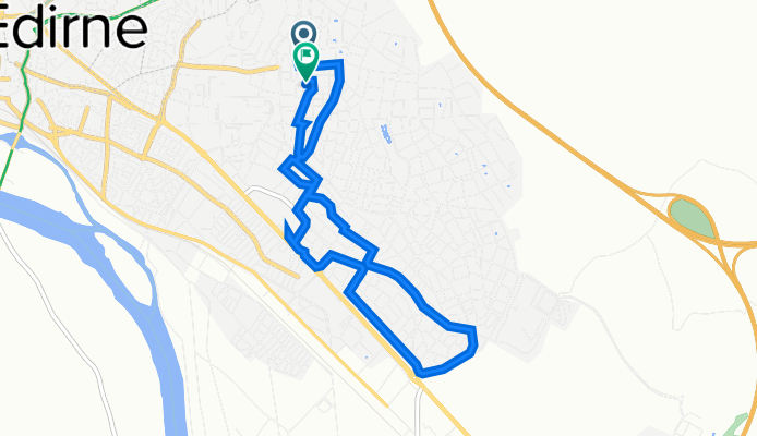 Mithat Vardar Cd. 17A, Edirne Merkez to Hasan Maksutoğlu Cd. 6, Edirne Merkez