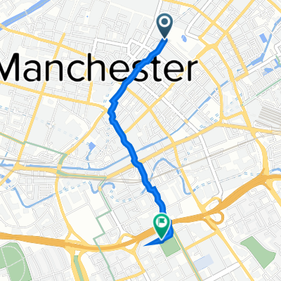 The Exchange, Piccadilly Gardens, Manchester to Chorlton-on-Medlock, Manchester