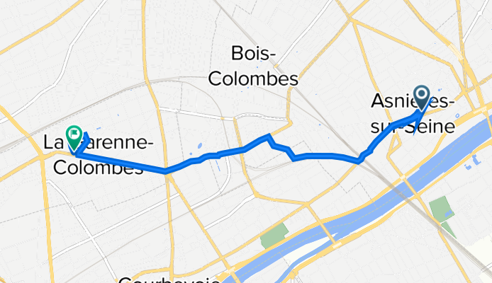 3 Rue Pierre Brossolette, Asnières-sur-Seine à 25 Avenue Joffre, La Garenne-Colombes