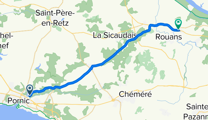 Rue Jules Ferry, Pornic à D723, Rouans