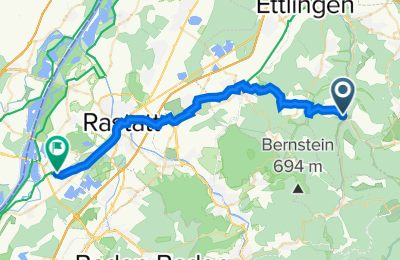 Route in der Bikemap App öffnen