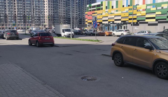 Photo 1 of the Bikemap route "Река Оккервиль - Кудрово - Дыбенко, Санкт-Петербург"