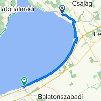 Rákóczi Ferenc út 174., Balatonakarattya to Krúdy sétány 2., Siófok