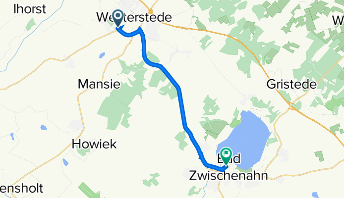 Westerstede, Westerstede nach Lange Straße 12, Bad Zwischenahn