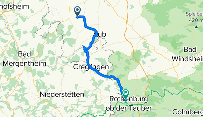Fränkischer Marienweg, Sonderhofen nach Detwang 34A, Rothenburg ob der Tauber