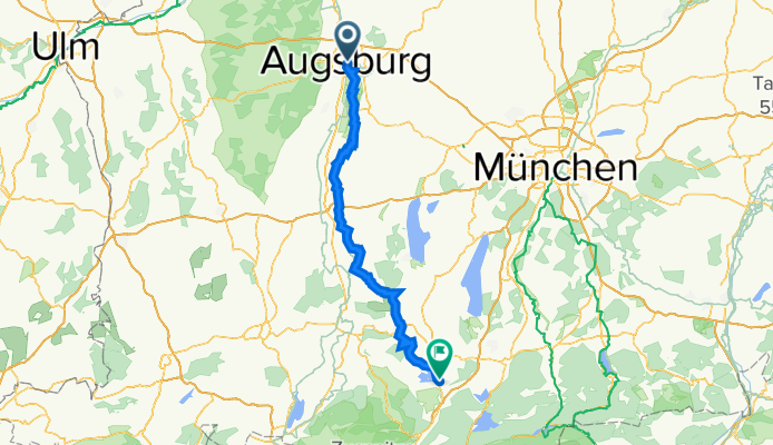 Augsburg nach Murnau am Staffelsee