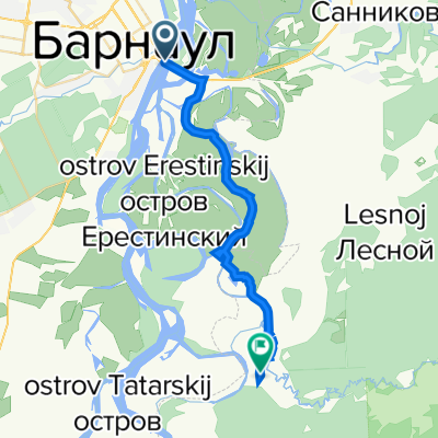 От проспект Ленина 2Б, Барнаул до Бобровка