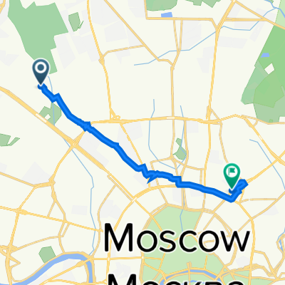 От улица Планетная 18, Москва до Орликов переулок 3, Москва