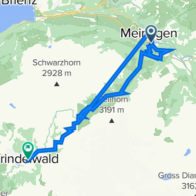 Grimselstrasse, Schattenhalb to Almisgässli 1, Grindelwald