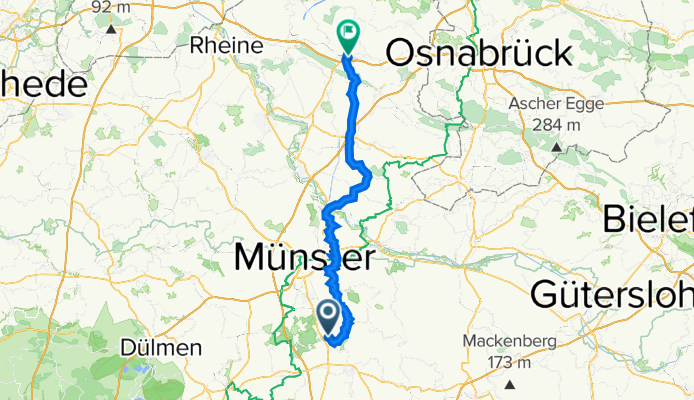 Pfingsttour 22 Hinweg