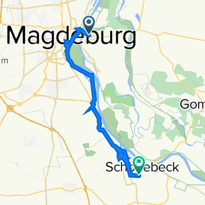 Herrenkrugstraße, Magdeburg nach Friedrichstraße 97, Schönebeck (Elbe)