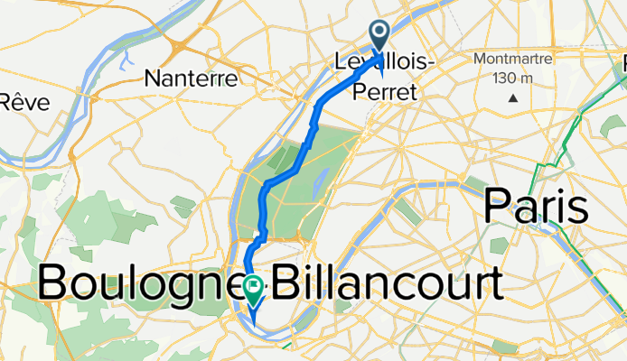 121–143 Rue Édouard Vaillant, Levallois-Perret à 180 Allée du Forum, Boulogne-Billancourt
