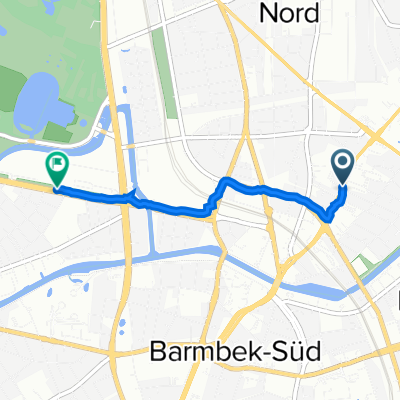 Bramfelder Straße 95A, Hamburg nach Wiesendamm, Hamburg