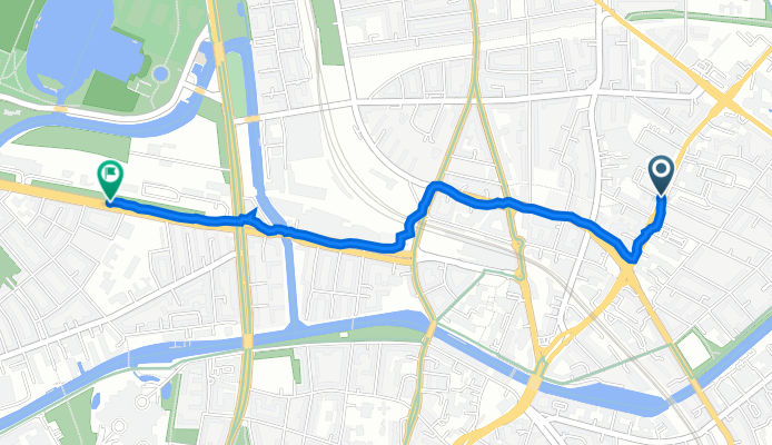 Bramfelder Straße 95A, Hamburg nach Wiesendamm, Hamburg