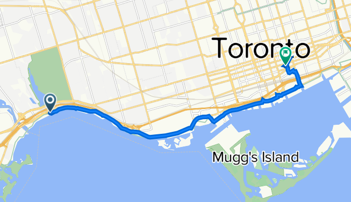 Great Lakes Waterfront Trail, Toronto to 56 Colborne St, Toronto