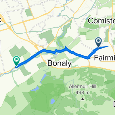 22D Oxgangs Ave, Edinburgh to 55.899° N -3.298° W